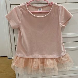 Girls Gap velour pink top size 4T